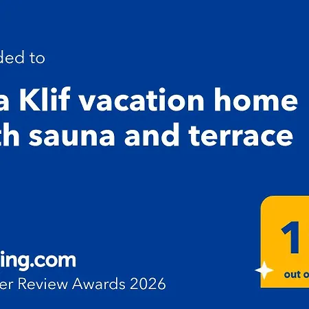 Klif Vacation With Sauna And Terrace Ferienhaus *